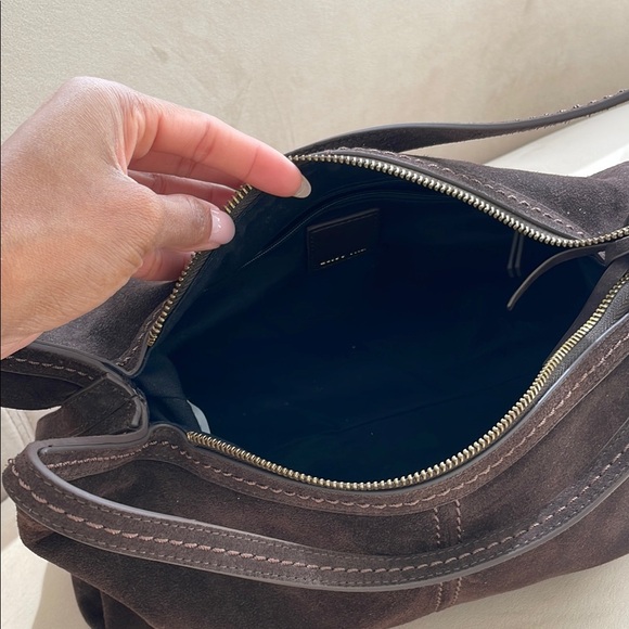 Brown Suede Women's Bag - Picture 4 of 6